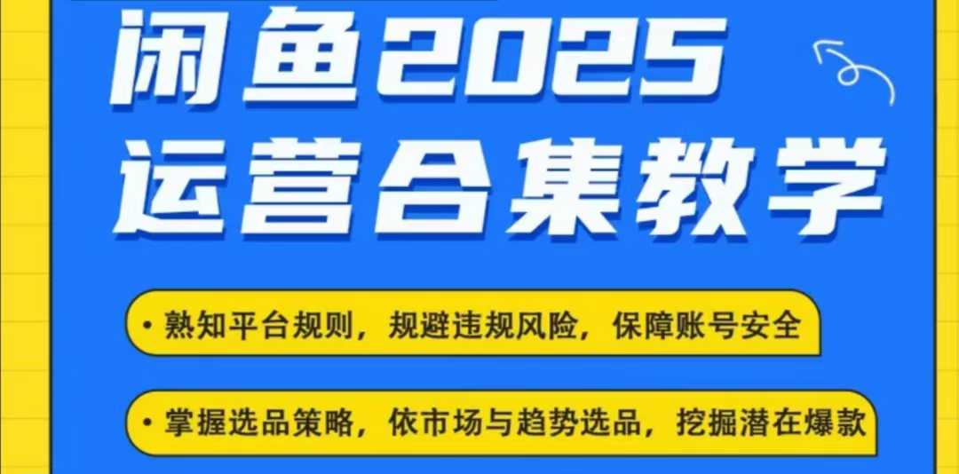 2025闲鱼电商运营全集，2025最新咸鱼玩法-偏门项目网