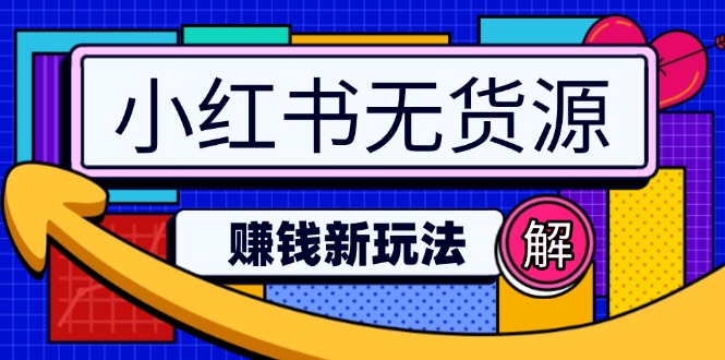 小红书无货源赚钱新玩法：无需涨粉囤货直播，轻松实现日破2w-偏门项目网
