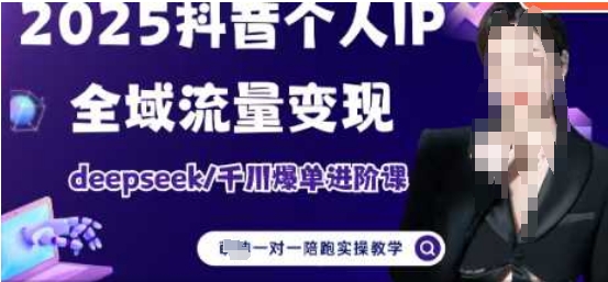 2025个人IP短视频带货(进阶版)全域流量变现，deepseek千川爆单进阶课-偏门项目网