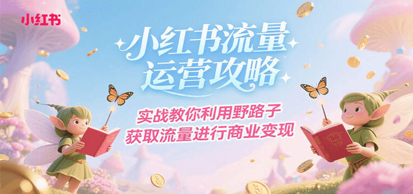 小红书流量运营攻略，实战教你利用野路子获取流量进行商业变现-偏门项目网