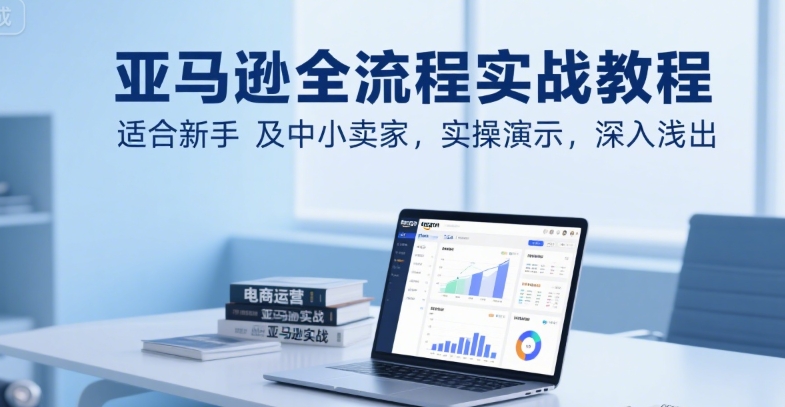 亚马逊全流程实战教程，适合新手及中小卖家，实操演示，深入浅出-偏门项目网