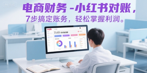 电商财务-小红书对账，7步搞定账务，轻松掌握利润-偏门项目网