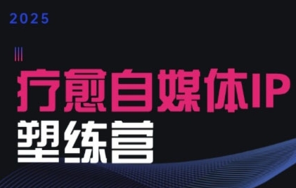 2025治愈自媒体IP训练营，专为疗愈领域从业者打造-偏门项目网