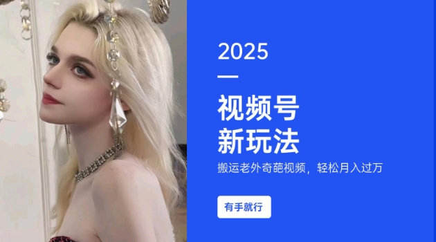 搬运老外奇葩视频，撸视频号分成计划收益，每天只需一小时，新手小白轻松月入过W-偏门项目网