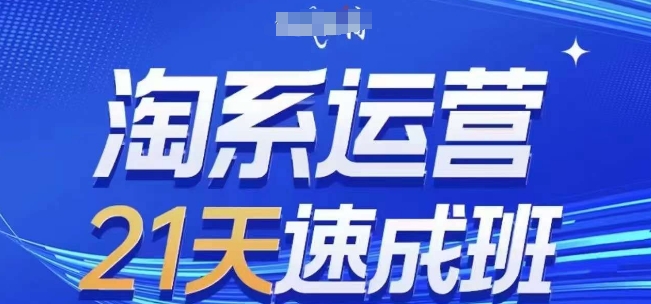 淘系运营21天速成班(更新25年3月)，0基础轻松搞定淘系运营，不做假把式-偏门项目网
