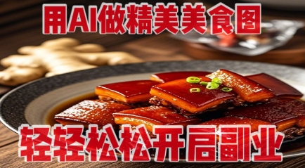 用AI做精美美食图，无需专业设备拍摄，轻轻松松开启副业-偏门项目网
