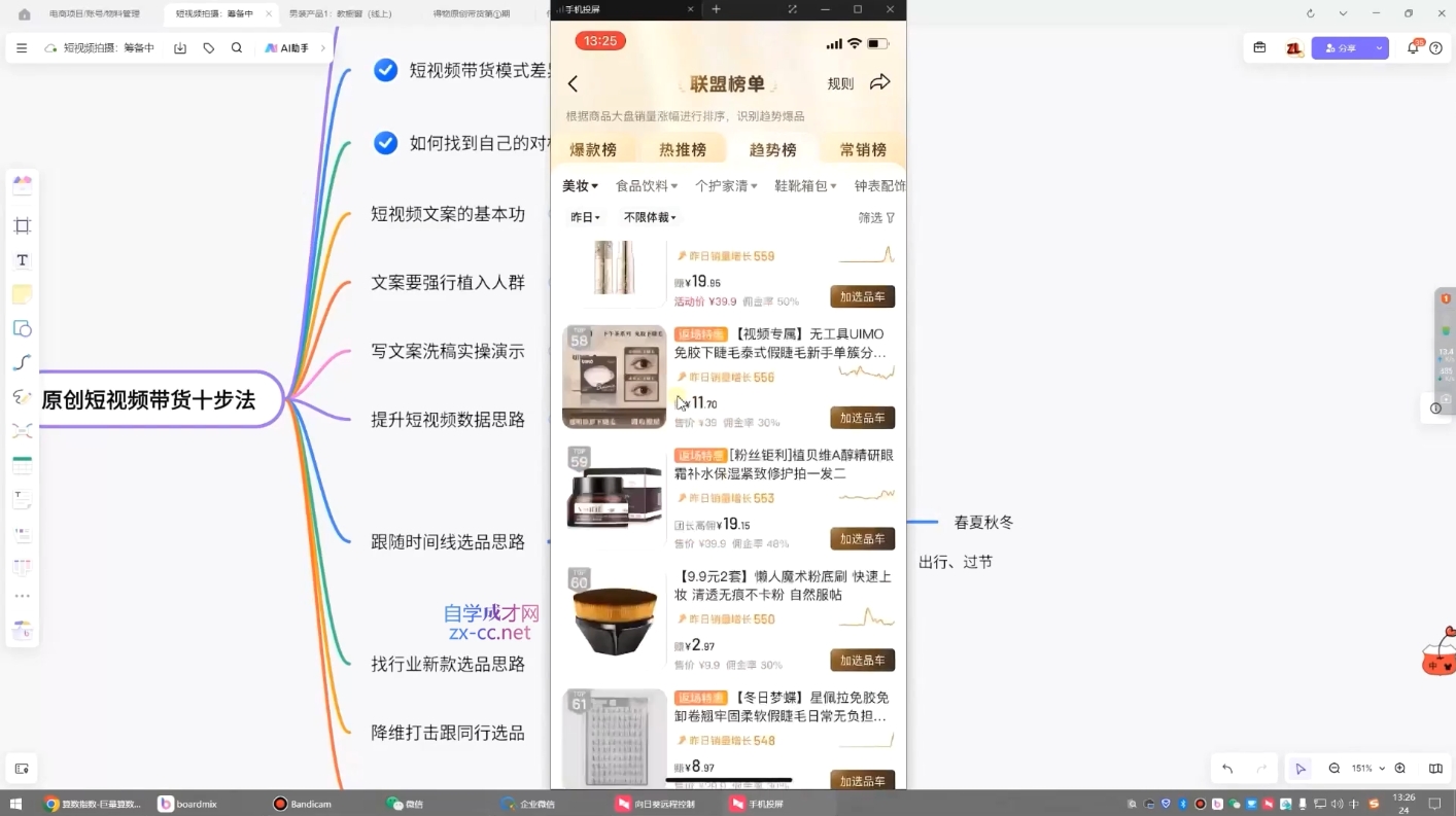 原创短视频带货10步法-偏门项目网