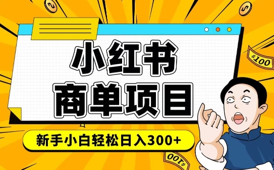 小红书千粉商单，稳定快速变现项目，实现月入6-8k并不是很难-偏门项目网