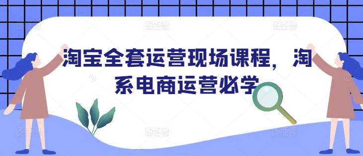 淘宝全套运营现场课程，淘系电商运营必学-偏门项目网