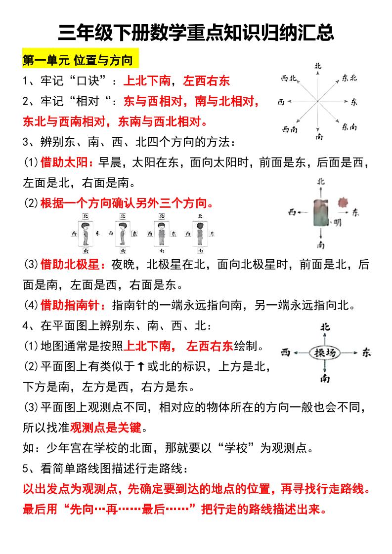 三下数学重点知识归纳汇总-偏门项目网