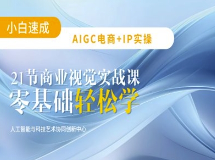 AIGC电商必备实操：21节平面设计实战课，教你玩转AI-偏门项目网
