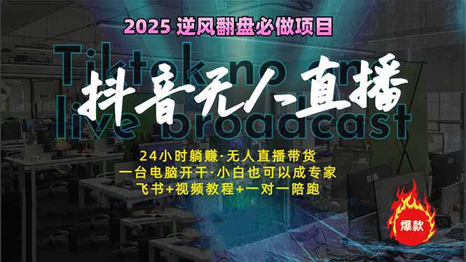 抖音无人直播新风口：轻松实现睡后收入，一人管理多设备，24小时不间断…-偏门项目网